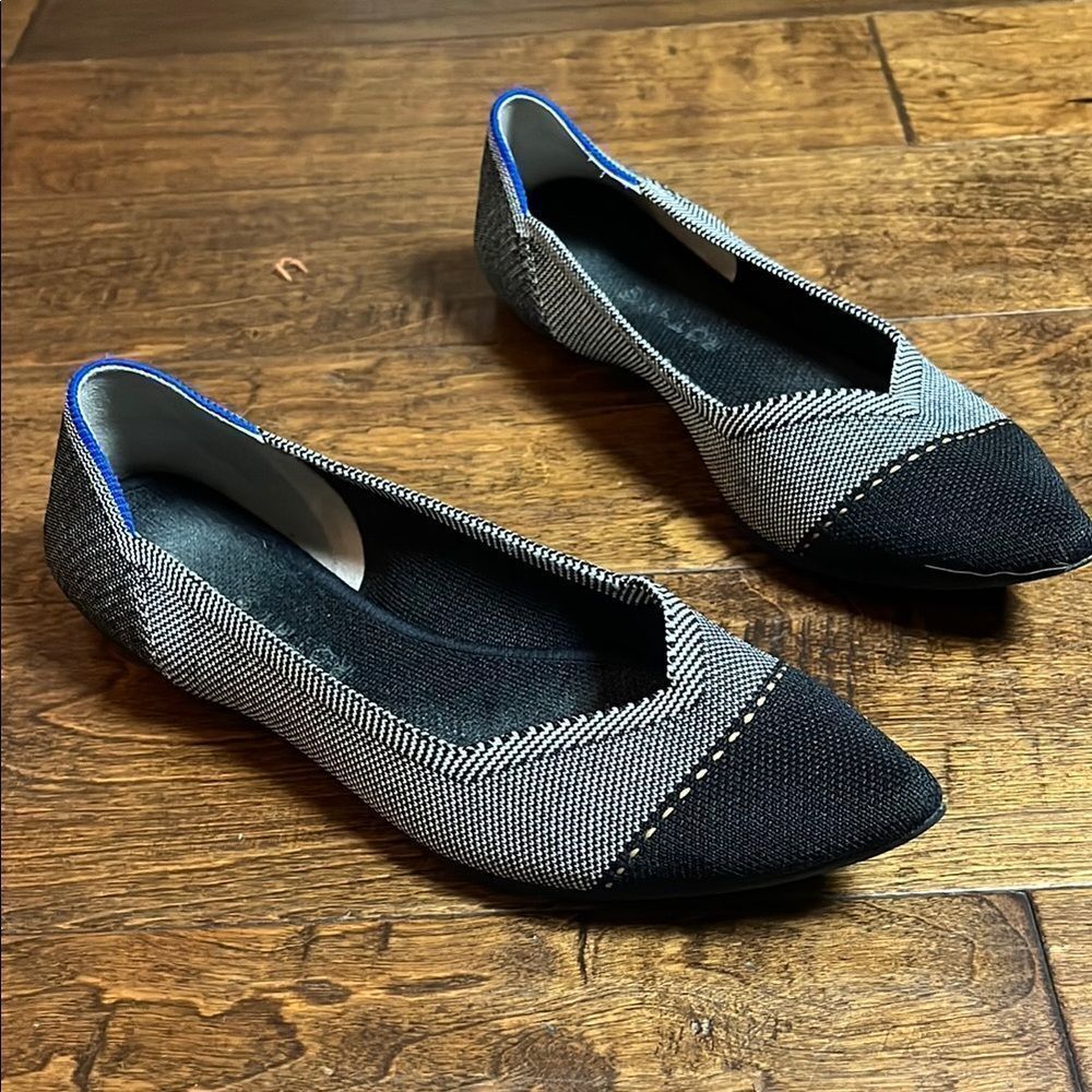 Rothy’s The Point, Grey Mist Captoe, size 9.5